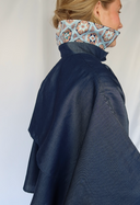 Coni Denim Cape w/ Silk Lining