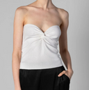 Silk Knit Bandeau Top