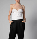 Silk Knit Bandeau Top