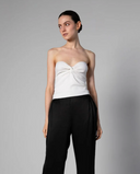 Silk Knit Bandeau Top