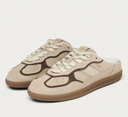 Mule Leather Cream Sneakers