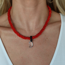 Poppy Cord with Crystal Chunk