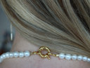 Pearl Necklace with Butter Bean Charm