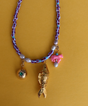 Gold Fish Beaded Necklace