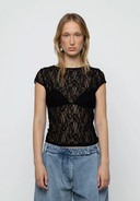 Sheer Baby Tee Lace Top
