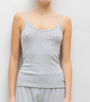 Pointelle Classic Grey Tank Top