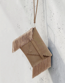 Suede Fringe Wristlet