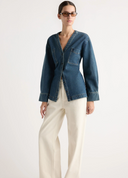Emmett Cinch-Waist Denim Jacket