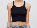 Hanes Cropped Ribbed Tank