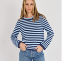 Ana Stripe Rollneck Crew