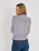 ELIZA CASHMERE SHORT ZIP UP HOODIE