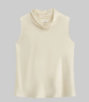 Barb Sleeveless Cowl Neck