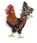 Rooster Brooch