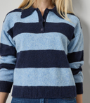 Striped Polo Sweater