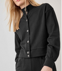Mock Neck Cardigan