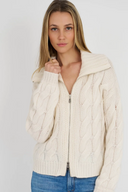 Callie Cashmere Chunky Zip Up