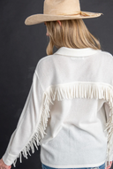 Stella Fringe Boyfriend Cashmere