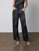 Black Denim Silk Jeans