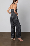 Black Denim Silk Jeans