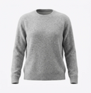 Luxury Brushed Cashmere Crew Neck Sweater