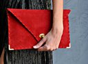 Suede Symmetria Envelopes