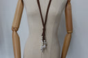 Italian Leather & Pearls Cluster