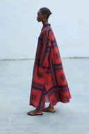 Tribal Shirt Maxi Dress