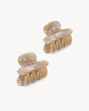 Twin Heirloom Claws in Sand Shell