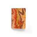 Vintage Marbled Pocket Notebook - Red and Gold Pattern