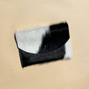 Hide Envelope Pouch - Black + White Hair