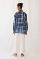 Plaid Satin Shirt