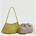 Hand‑Woven Hobo Bag