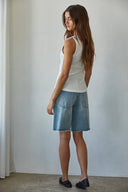 Ribbed Round Neck Tank
