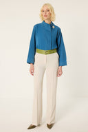 Statement Collar Tunic Shirt