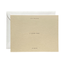 I Love You No. 01 Card