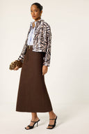 Zebra Print Satin Jacket