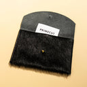 Hide Envelope Pouch - Black Hair