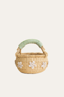 Flower Bolga  Basket Bag